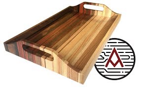 Sunset Serving Tray from Scrap Wood  Woodworking [upl. by Roinuj]