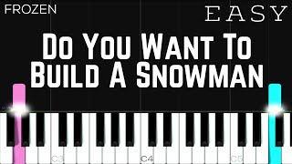 Frozen  Do You Want To Build A Snowman  EASY Piano Tutorial [upl. by Neeloj691]