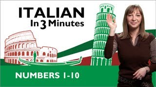 Learn Italian  Italian Numbers 110 [upl. by Froemming343]