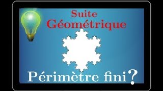 Suite géométrique et fractale • Périmètre du flocon de von Koch • première S [upl. by Bores]