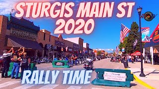 Sturgis 2020 Motorcycle Rally  Downtown Main Street [upl. by Anairb721]