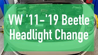 VW Beetle Headlight Change 20112019 [upl. by Conard]