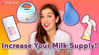 How to Increase Milk Supply While Pumping  Babylist [upl. by Kirsti44]