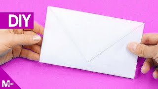 ► Como hacer un SOBRE CARTA de Papel en 5 MINUTOS 💌 [upl. by Nanaj]