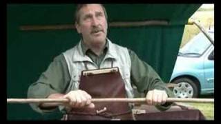 Making A Walking Stick  How to make a walking stick from hazel [upl. by Ardnauqal]