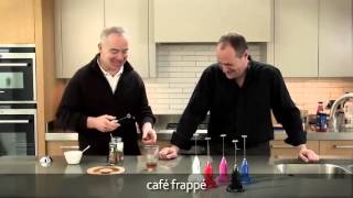 How to make a frappé coffee using an aerolatte milk frother [upl. by Marzi]