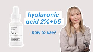 ⚡️The ordinary hyaluronic acid 2  b5  review how to use amp how to layer [upl. by Iseabal232]