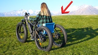 Homemade Off Road Electric Wheelchair  She had NO Idea [upl. by Ahseital]