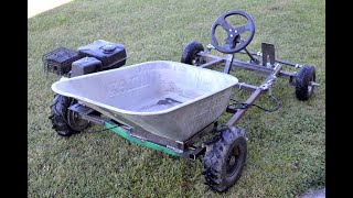 Homemade 200cc Go Kart WHEELBARROW  Part 1 [upl. by Nial]