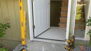 Jeld Wen Front Door Installation  Really crappy products and craftsmanship PART 1 [upl. by Fortunato644]