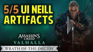 All 5 Ui Neill Artifacts Location  AC Valhalla Wrath of the Druids Ireland Artifact Guide [upl. by Radbun]