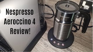 Nespresso Aeroccino 4 Milk Frother Review  Worth upgrading from the Aeroccino 3 [upl. by Ahsed]