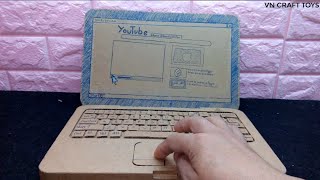 Cómo hacer una computadora portátil con cartón [upl. by Junko629]