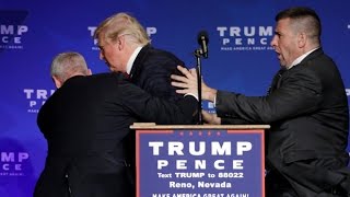 Donald Trump rushed off stage during rally in Nevada [upl. by Melicent345]