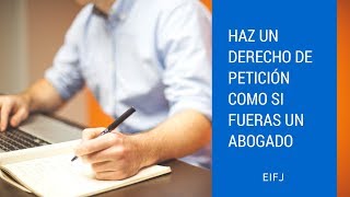 Cómo Hacer Un Derecho De Petición Paso a Paso [upl. by Tipton]