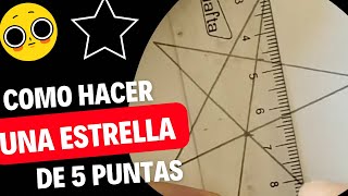 COMO HACER una ESTRELLA de 5 puntas ⭐️ HOW to MAKE a 5 POINT STAR ⭐️ [upl. by Dwight]