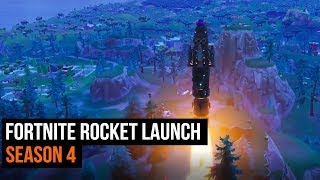 Fortnite Rocket Launch  Season 4 [upl. by Noled870]