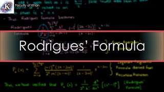 Legendres ODE III VerifyingProving Rodrigues Formula [upl. by Asteria]