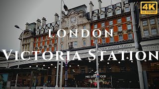 London Victoria Station Walk Through England 4K [upl. by Goodard]