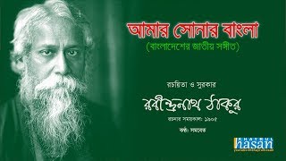 Amar Sonar Bangla  Bangladesh National Anthem  Lyrical Video [upl. by Brindle]