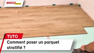 Comment poser un parquet stratifié   Bricomarché [upl. by Coletta]