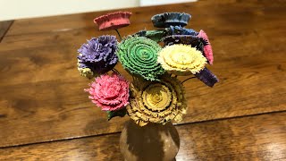 Making wooden flowers [upl. by Annala]