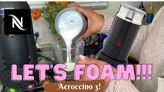 How To Foam Milk With Aeroccino 3 Make Coffee With Foam Tips amp Tricks  Easy Foamed Latte Recipe [upl. by Elak]