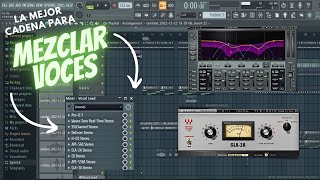 COMO MEZCLAR VOCES Cadena de Plugins FL STUDIO 20 [upl. by Urbani]