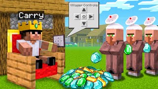 Minecraft But I Can Control Villagers [upl. by Ilatfen]