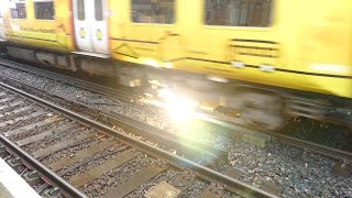 Merseyrail 507 009 making arcs at Birkdale station [upl. by Adigun]