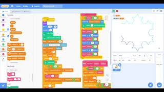 Scratch  Flocon de Von Koch [upl. by Svetlana]