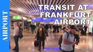 TRANSIT WALK AT FRANKFURT Airport FRA Terminal 1  Connection Flight Transfer Arriving amp Departing [upl. by Eskill]