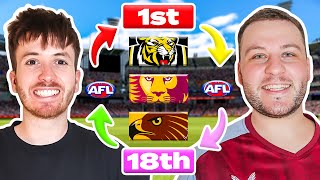 Our AFL Ladder Predictions 2025 ft YungkingCookson [upl. by Redmund]