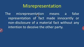 Misrepresentation [upl. by February]