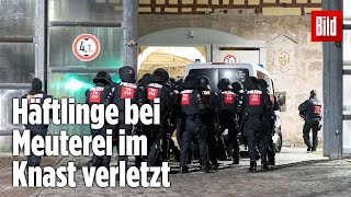 Gefängnismeuterei Polizei stürmt Knast in Thüringen  JVA Untermaßfeld [upl. by Calabrese495]