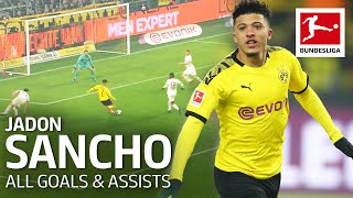 Jadon Sancho  All Goals and Assists 201920 [upl. by Eppilihp]